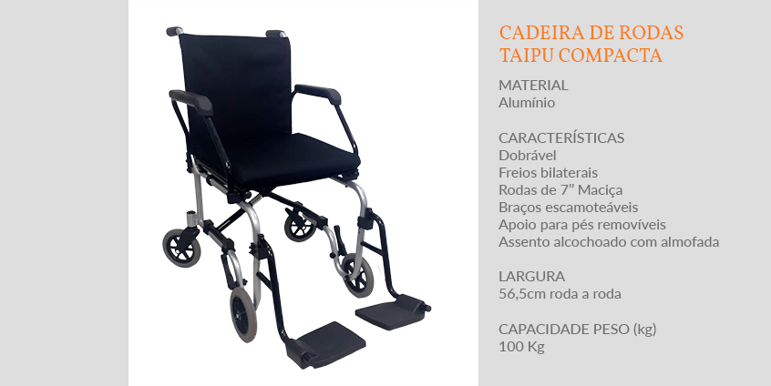 Cadeira de Rodas Taipu Compacta