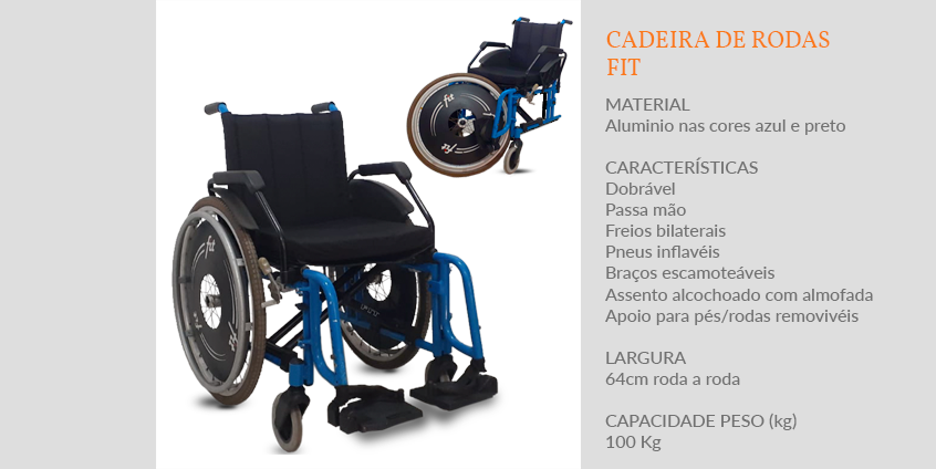 cadeira de rodas Fit