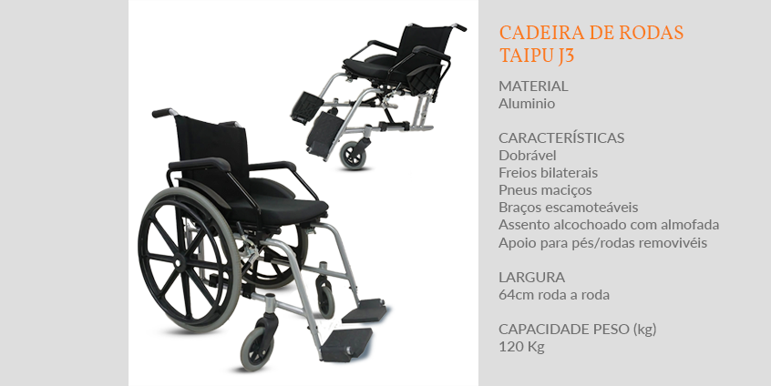 Cadeira de rodas Taipu J3